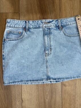 PacSun Light Blue Denim Mini Skirt